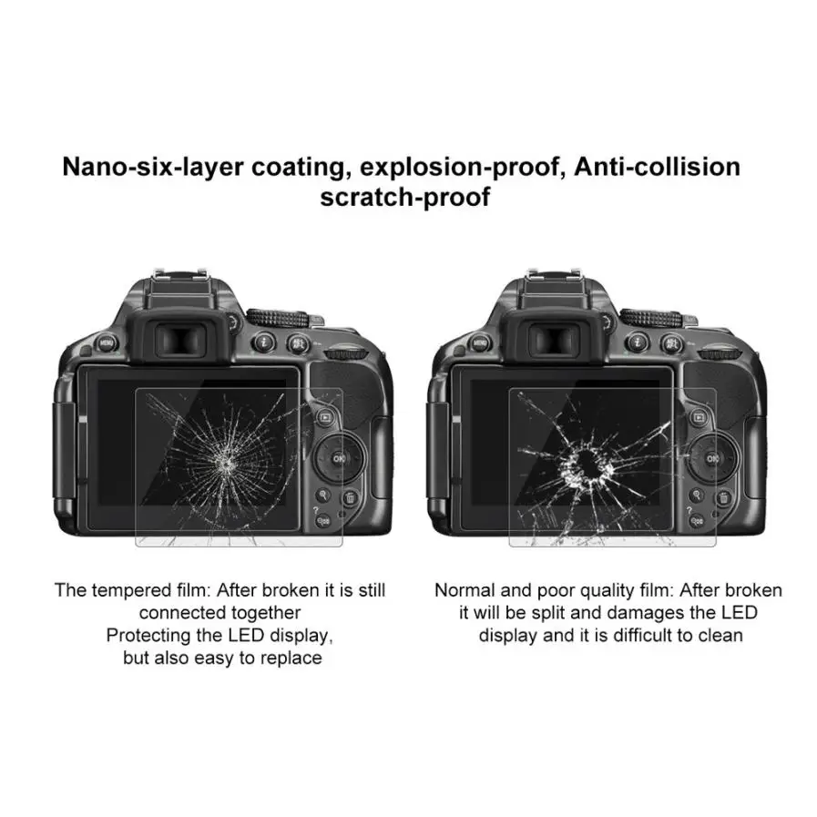HIPERDEAL Ultra-clear Anti-scratch 9H Tempered Glass Screen Protector Film for Nikon D5300 / D5500 / D5600 18Feb05 Drop Ship - ANKUX Tech Co., Ltd