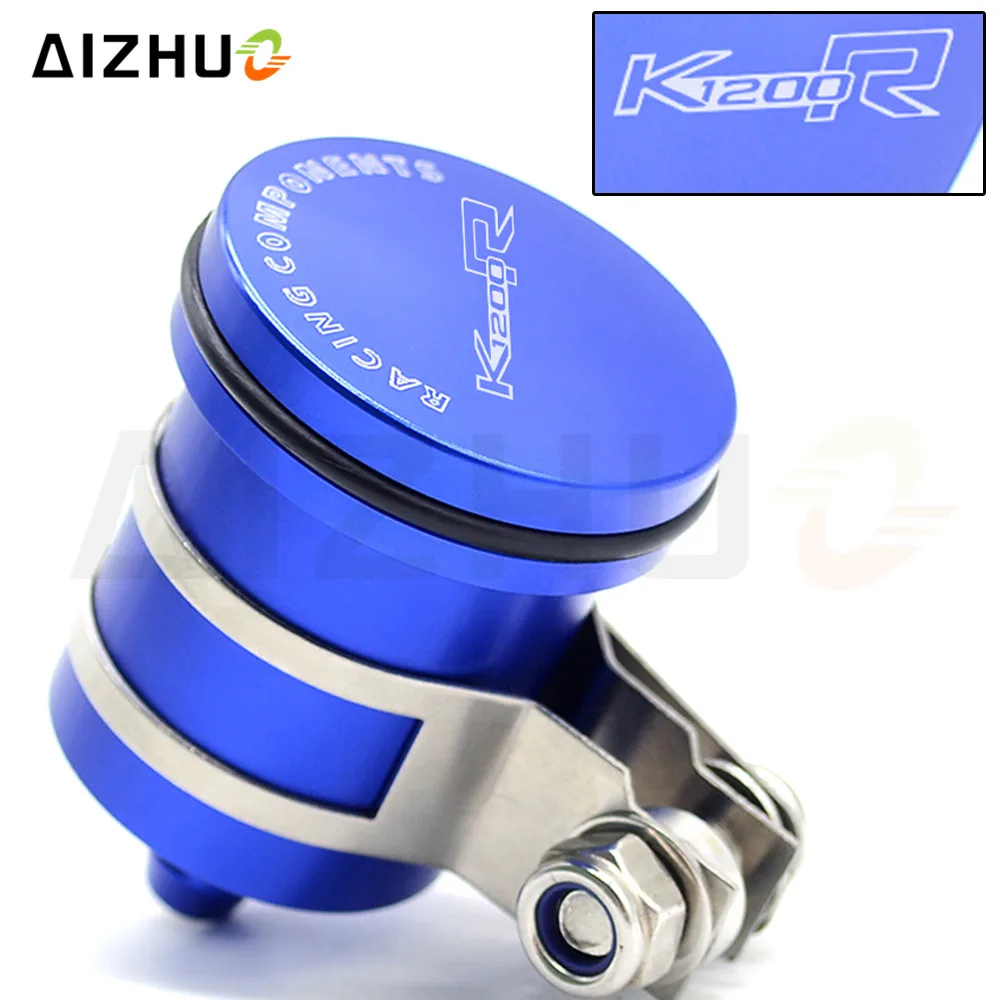 With K1200R R1200GS LOGO FOR BMW K1200R R1200GS 2004-2012 Motorcycle Oil Cup Brake Fluid Reservoir Clutch Tank Oil Fluid Cup