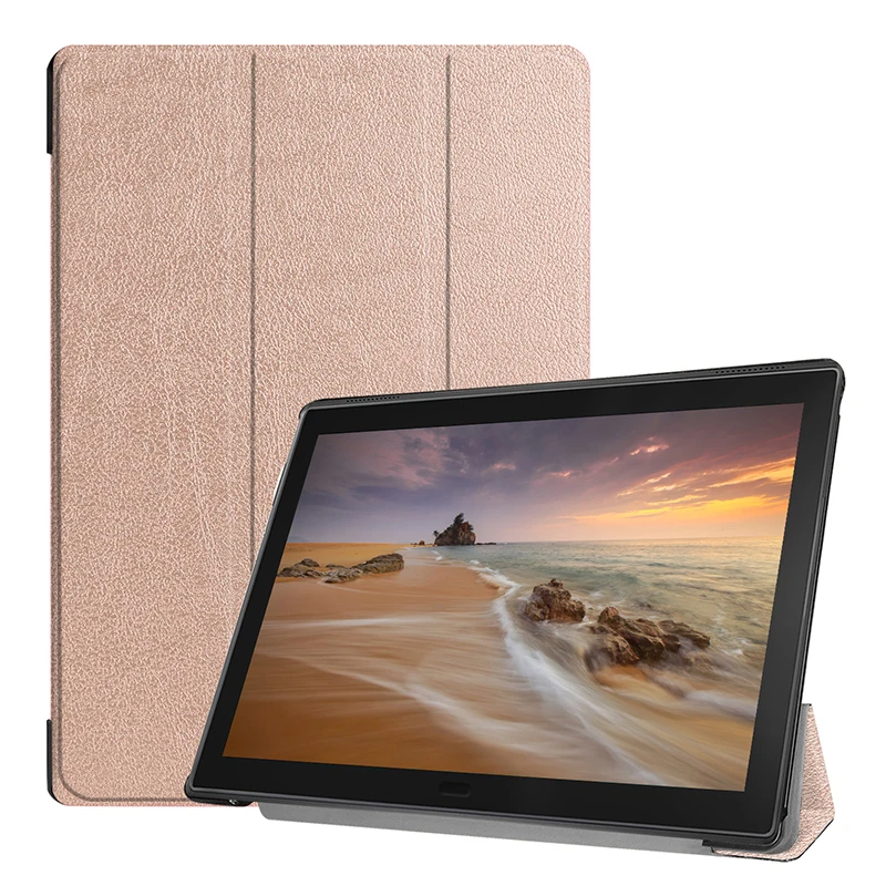Вкладка E10 три foding Folio Чехлы PU кожаный чехол для Lenovo TAB X104F 10 1 дюймовый планшетный ПК Защитный + стилус|Чехлы