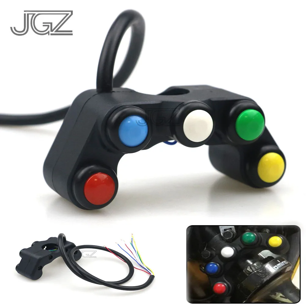 Universal 22mm Motorrad Auf-Off Schalter Starten Motocross Dirt Bike Licht  Lenker Controller Push-Taste Zubehör Geändert - AliExpress