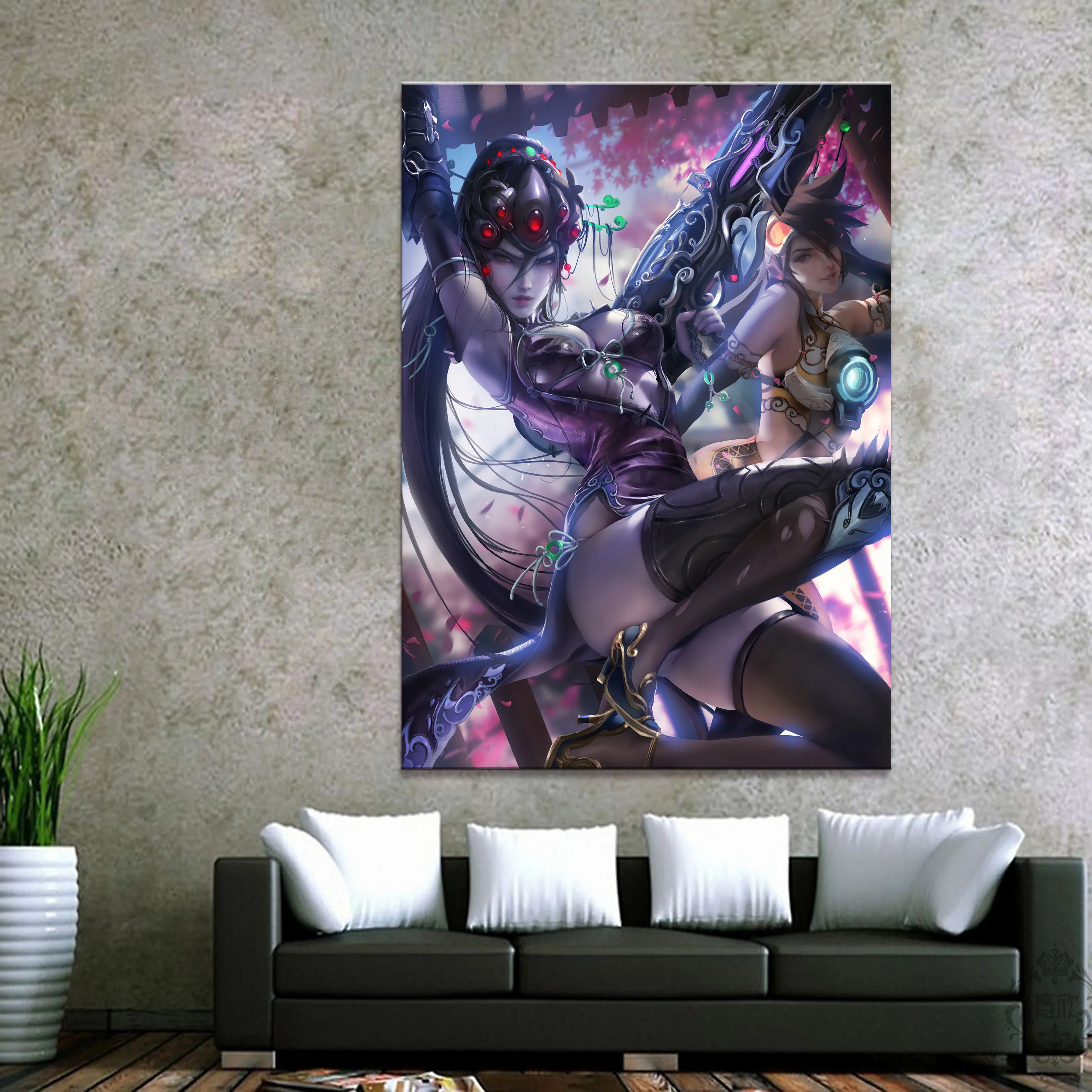 

Home Decor Modular Canvas Picture 1 Piece Sexy Widowmaker Overwatch Game Painting Poster Wall For Home Canvas Painting Wholesale