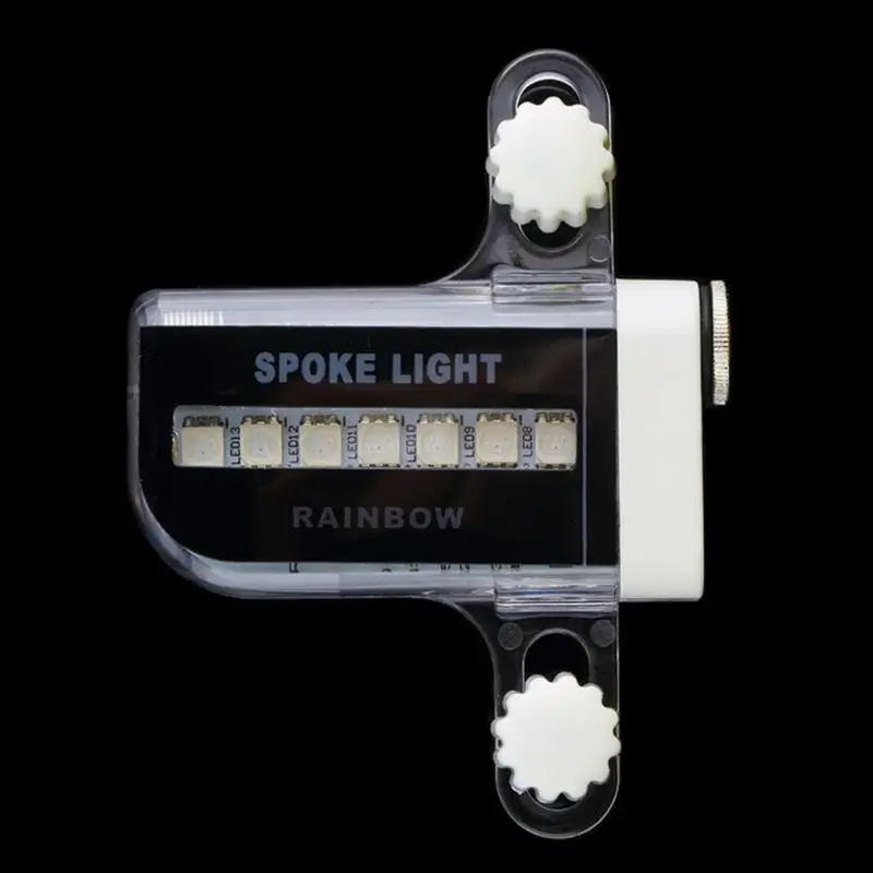 Cheap 30 Flash Patterns 14 LED Colorized Shock Sensor Wheel Spoke LED Light Universal Mountain Bike Bicycle Wheel Tire Decoration 4