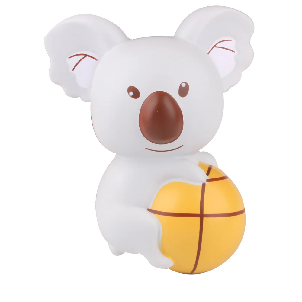 2018 Новый мягкими Jumbo милые мягкие коала с мячом замедлить рост уменьшить Давление стресса дети Squeeze игрушка в подарок