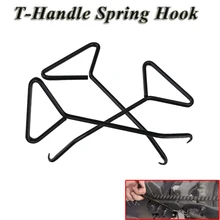 Мотоцикл выхлопной велосипед Т-образная ручка пружинный крюк выхлоп стенд Съемник универсальный мотоцикл инструменты Весна аксессуары для мотоциклов