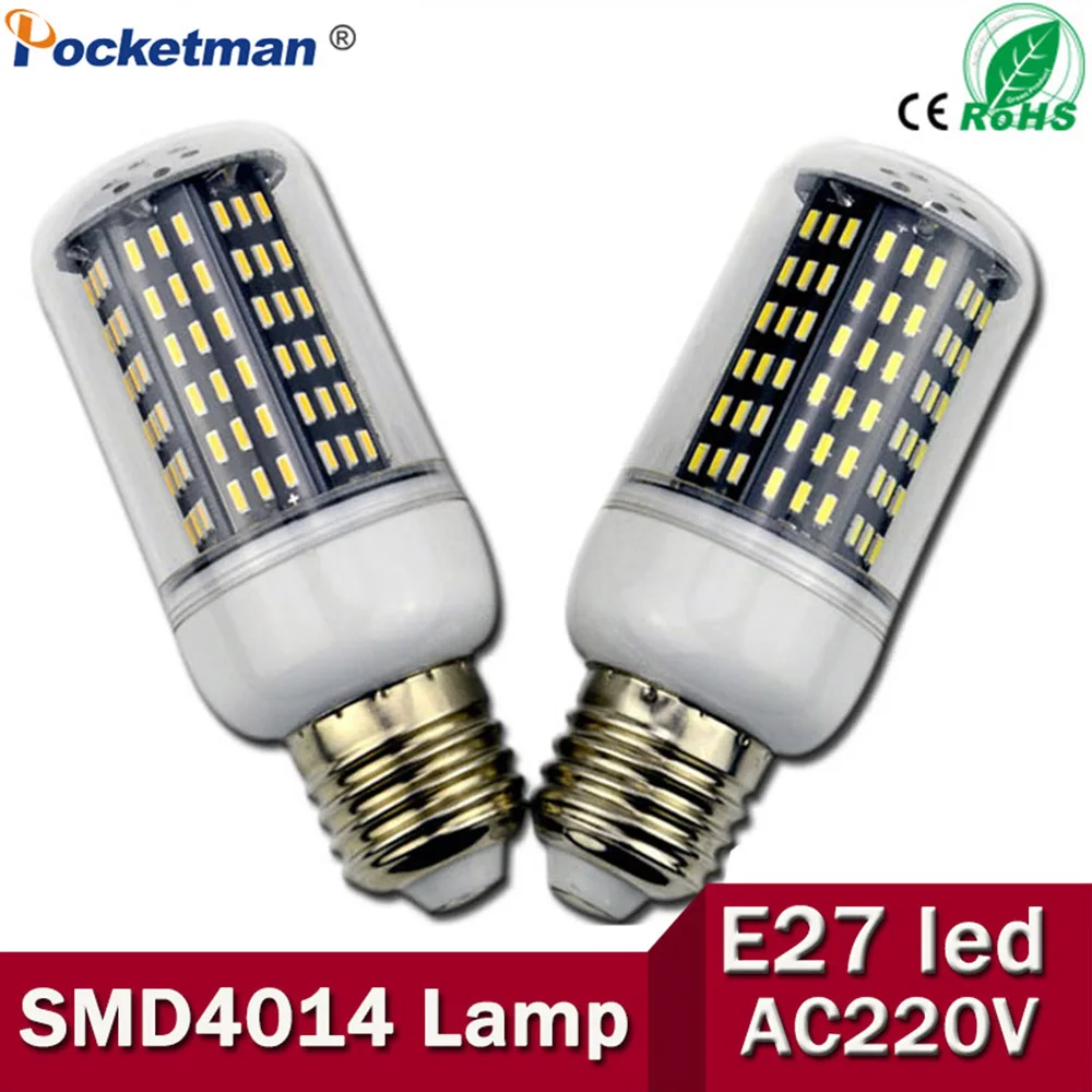 

E27 E14 SMD 4014 Led corn bulb lamp 220 V 36 56 72 96 138LEDs replace incandescent 40 W 60 W 80 W 100 W 120 W lampada ZK50
