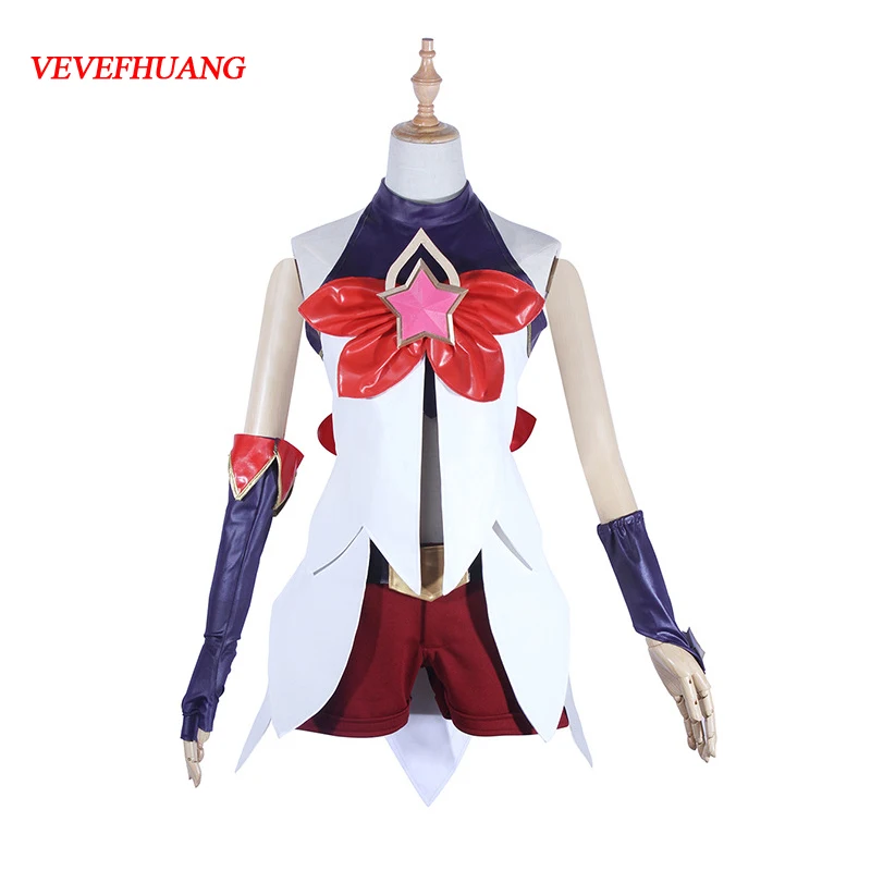 VEVEFHUANG LOL Star Guardian Jinx Skins the Loose Cannon Dress Uniform Outfit Cosplay Costumes |