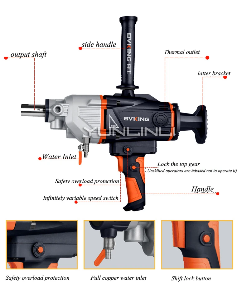 Hand-held Vertical Drilling Machine Concrete