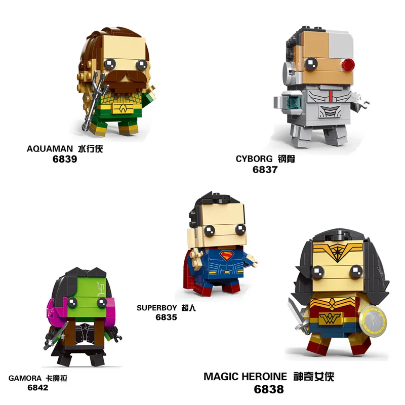

superheros Batman superman Iron Man Avengers for Legoed brickheadz for Marvel building blocks kids toys set gift