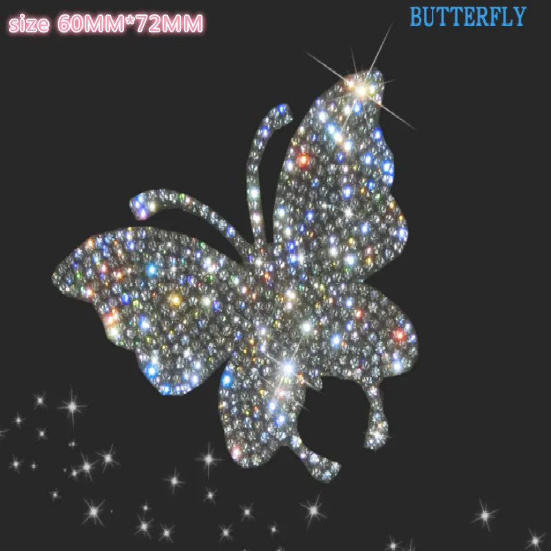 

DIY 3D swan butterfly style artificial crystal car sticker decoration door mirror car stickers free shipping