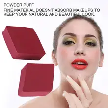 2pcs Makeup Tool Rhombus Shape Cosmetic Wet& Dry Use Foundation Powder Puff Soft Applicator Makeup Puff 4