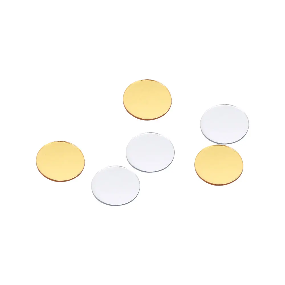 

100pcs/lot Round Shape Wall Stickers 3D Mirror Effect Wall Stickers DIY Acrylic Stickers Mosaic Decal Living Room Home Decor