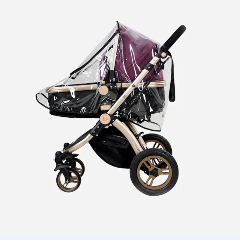 Детская коляска, дождевик, ПВХ, универсальный, защита от ветра и пыли, с окошком, для коляски, коляски, аксессуары для коляски