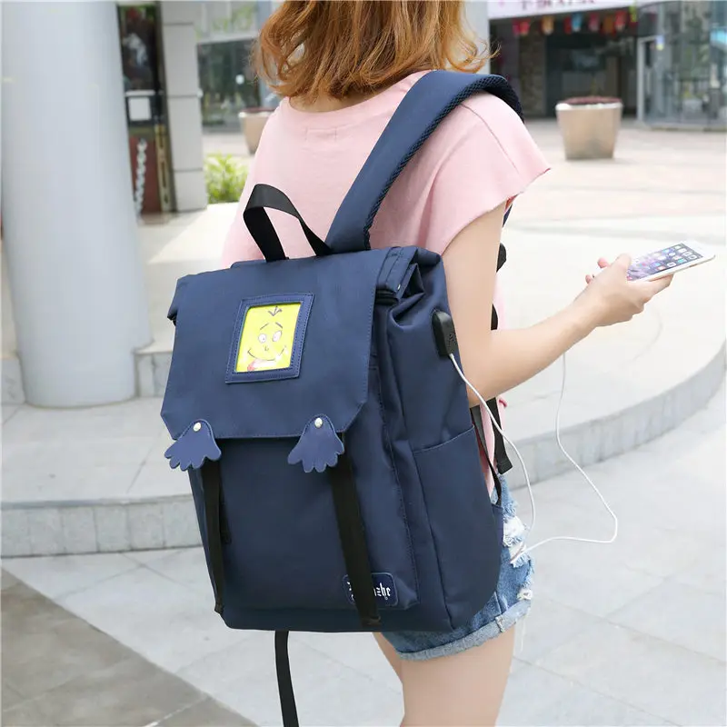 

Schoolbag female shoulder bag Korean student campus backpack large capacity computer bag Harajuku style