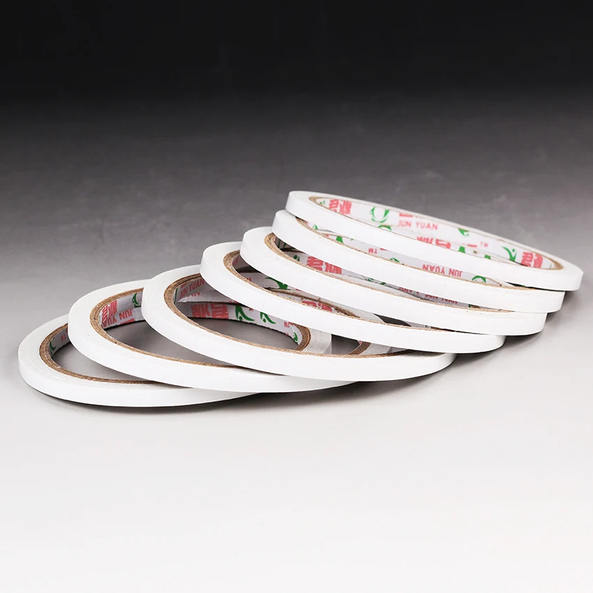 

1PC Super Slim Strong Adhesion Double Sided Sticky Tape White Powerful Doubles Faced Adhesive for Office Supplies