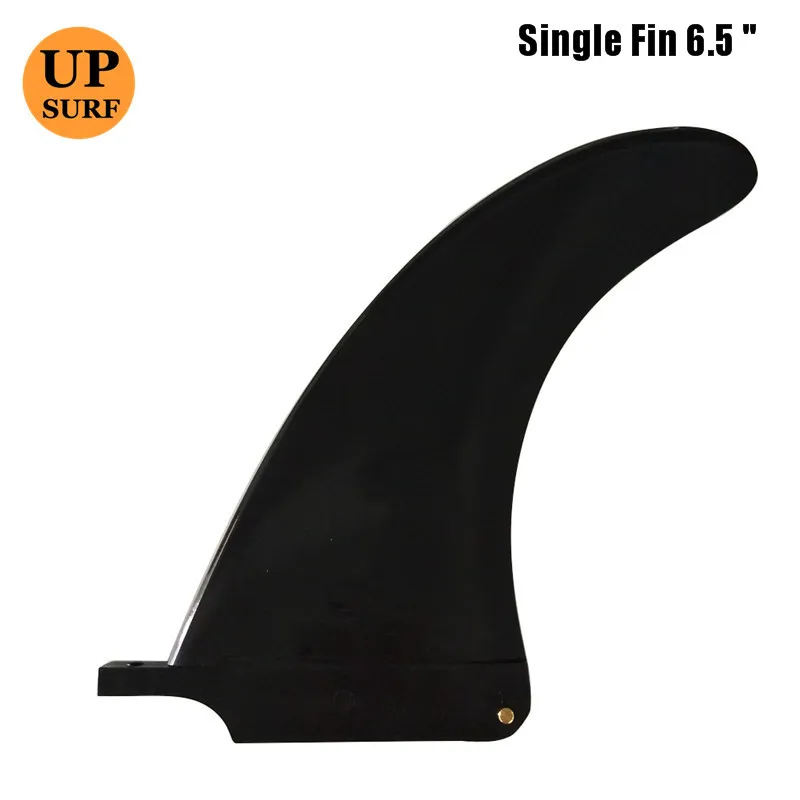 Surfing Fins 6.5 Inch Single Tab Longboard Fins Plastic Center Fin Hot