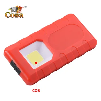 

Coba led work light back cilp with magnetic use 3*AAA battery portable cob work lamp waterproof floodlight rectangle torch