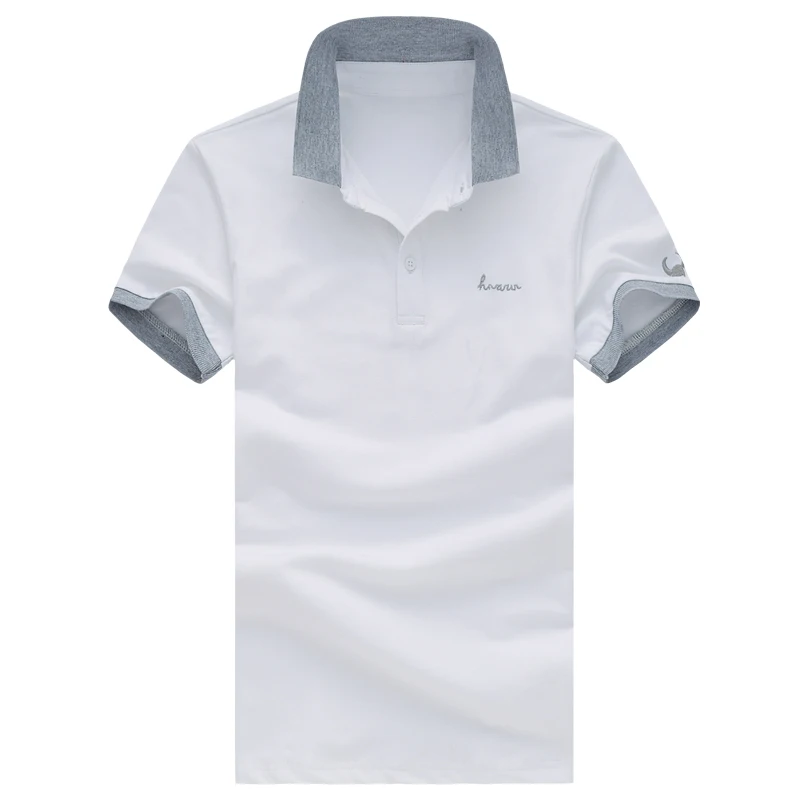  Brand clothing New Men's Letter Priting Polo Shirt Business & Casual Solid polo shirt Short Sleeve 