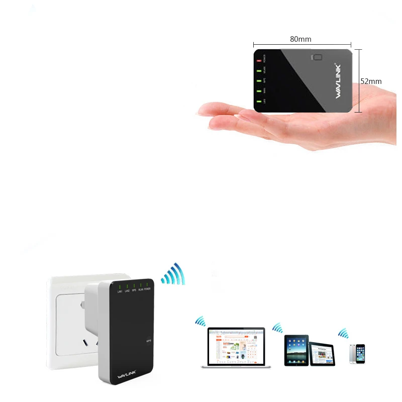 Extensor de Faixa 300mbps sem Fio Vonets Mini Wifi Rede Roteador Repetidor Amplificador Sinal ue - Eua uk Plug Wr02 - Imagem 5