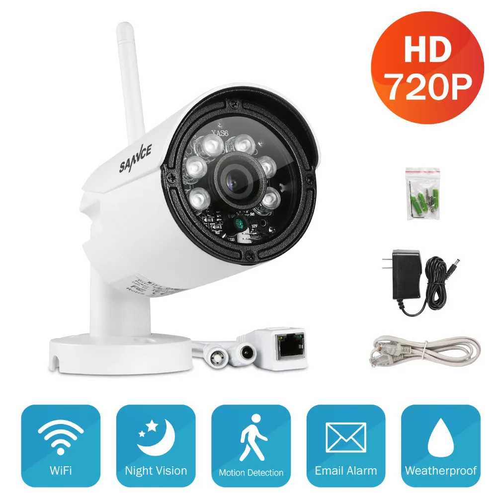 bilder für SANNCE 720 P Outdoor Wireless IP In/Outdoor IR Home Kamera-sicherheitssystem + 32 GB TF Karte bilder für SANNCE 720 P Outdoor Wireless IP In/Outdoor IR Home Kamera-sicherheitssystem + 32 GB TF Karte