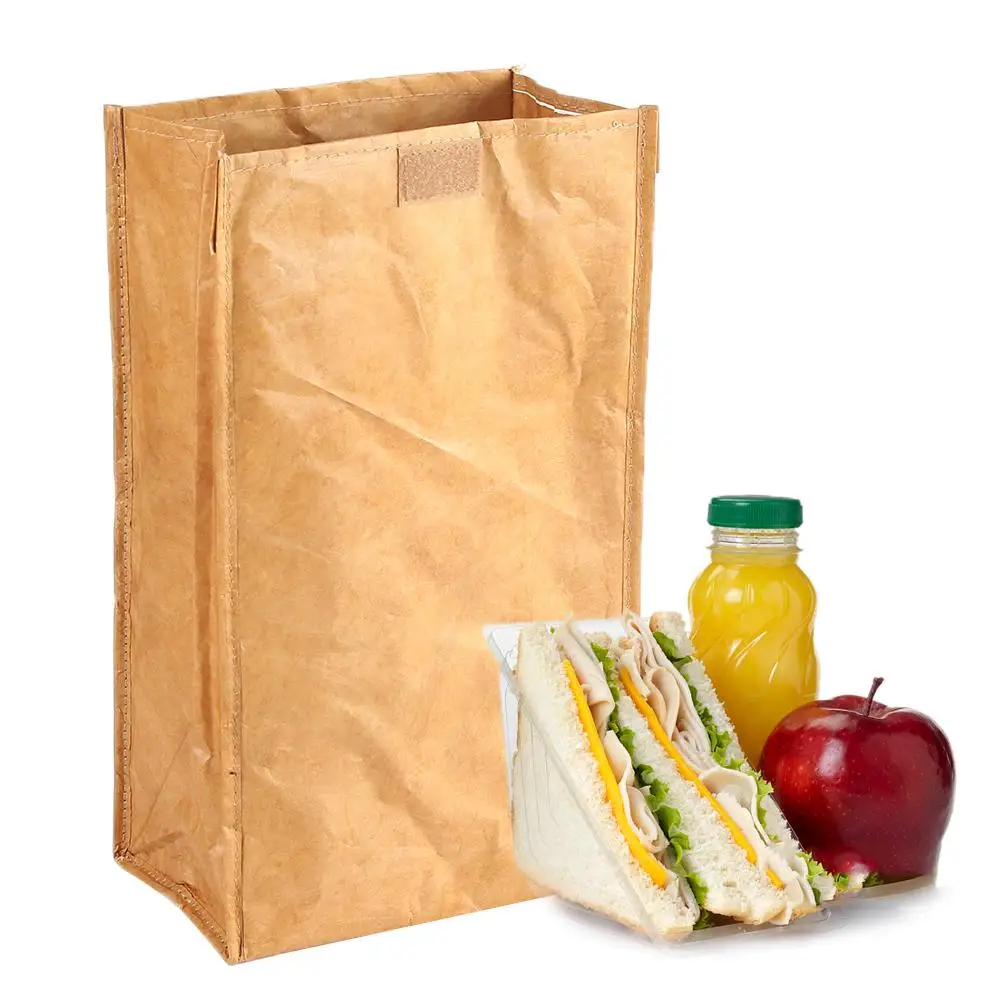 

Reusable Paper Cooler Lunch Bag Durable And Leak Proof Lunch Sack For Office School Environmentally Friendly Durable Lunch Bag
