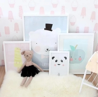 Креативный kawaii домашний декор Детская комната картины художественные плакаты и