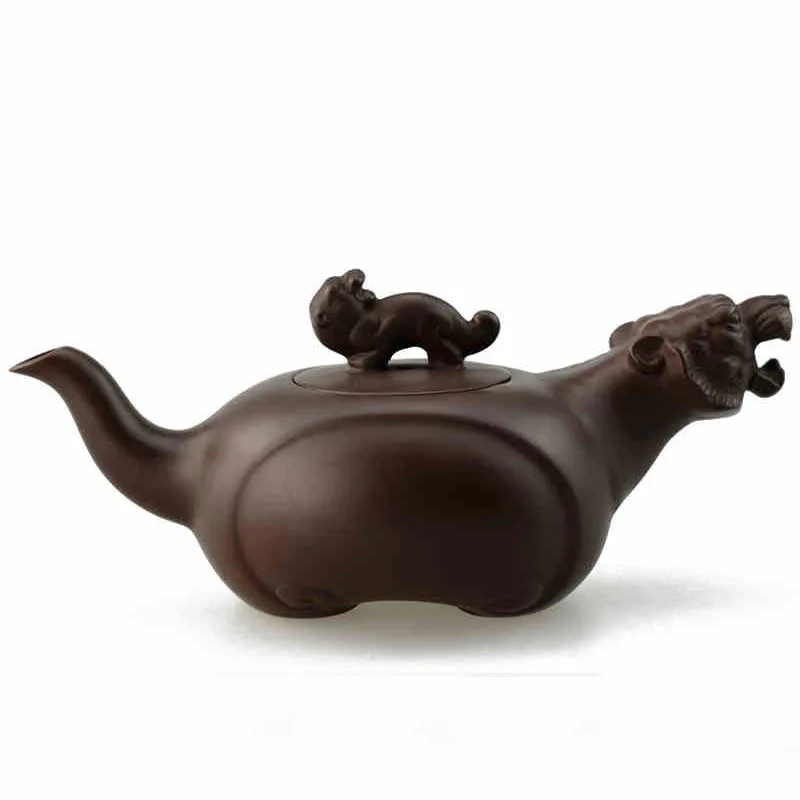 

Precious Collection Value Teapot Yixing 200ml Tiger Ceramic China Handmade Set Ceramic Gift Porcelain Zodiac Kettle Tea Infuser