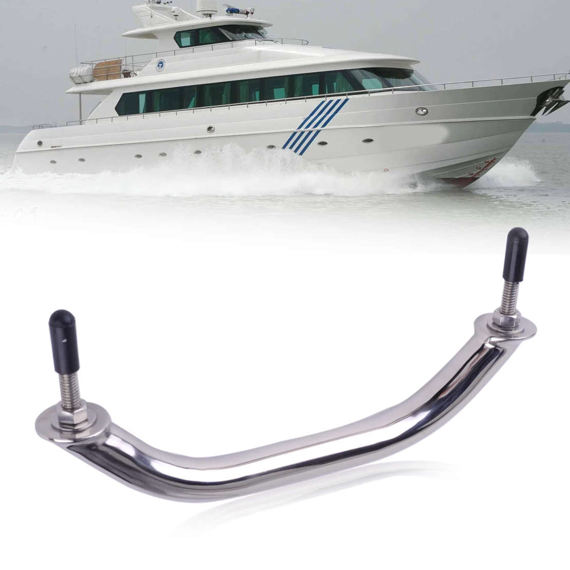 DWCX New 9 inch Great Stainless Steel Polished Boat Handle Durable