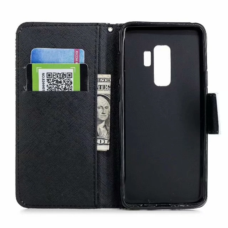 COOLY кожаный бумажник флип чехол для samsung Galaxy Note 8 9 задняя крышка на S10 Plus S10e S9 S8 S7 Edge Cat Leaf мраморный чехол для телефона