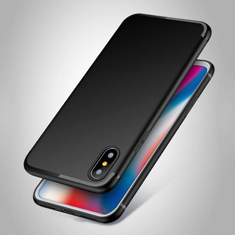Matte TPU Case For iphone XS MAX X XR SE 5 5s 6 6s 7 8 Plus Cover Silicone Fundas Samsung S9 S8 S7 Edge Galaxy Note 9 Soft |
