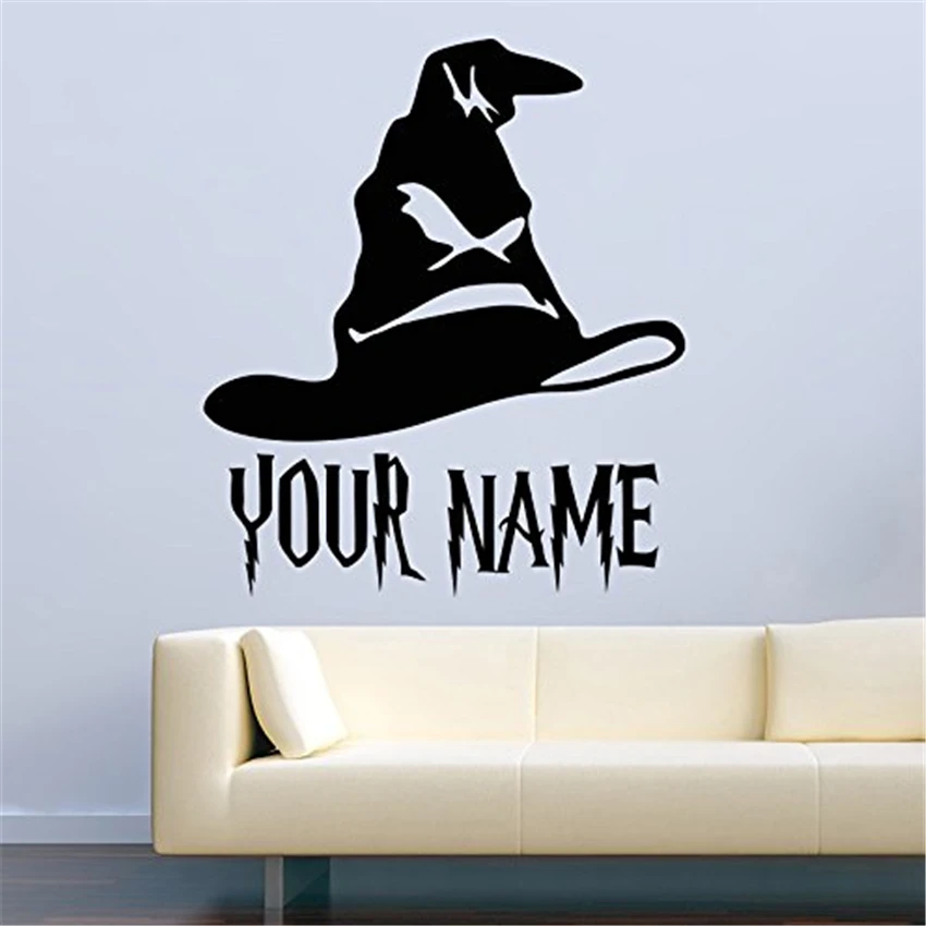 Aliexpress.com : Buy Harry Potter Wall Decals Sorting Hat Custom Name