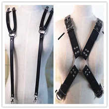 Регулируемый кожаный ремень для мужчин, для геев, для взрослых, игровое снаряжение, грудь, укороченный топ, мужские подвязки, костюм на подтяжках, экзотические майки