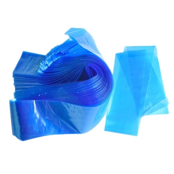 

Tattoo Machine Clip Cord Sleeve Bag Covers 100Pcs Plastic Blue Disposable Hook Line Bag Hygiene Safe Tattoo Supply Accessories