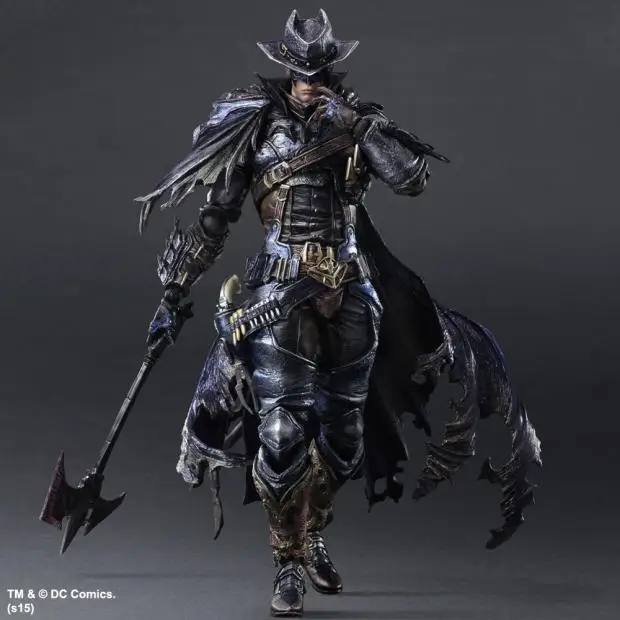 West Cowboy Batman Action Figure Play Arts Kai ПВХ игрушки 270 мм аниме модель batt Man Playarts Kai|playarts kai|play arts