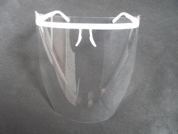 

Dental Medical Protective Detachable full Face Shield 1 White Eyewear Frame and 10 Clear Detachable Visors