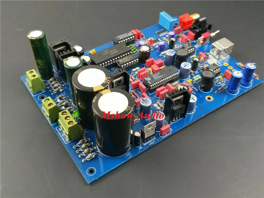 ЦАП Плата TDA1547 в сборе 16 бит 48 кГц для Hi Fi аудио декодера обновление TDA1541|dac board|tda1547