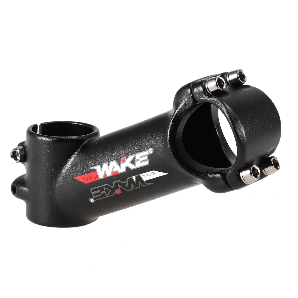 Wake Stem 31.8mm MTB Front Rod Stem Part 60/70/80/90/100mm Aluminum Alloy Road Bike Stem 25 Degree Bicycle Handlebar Stem