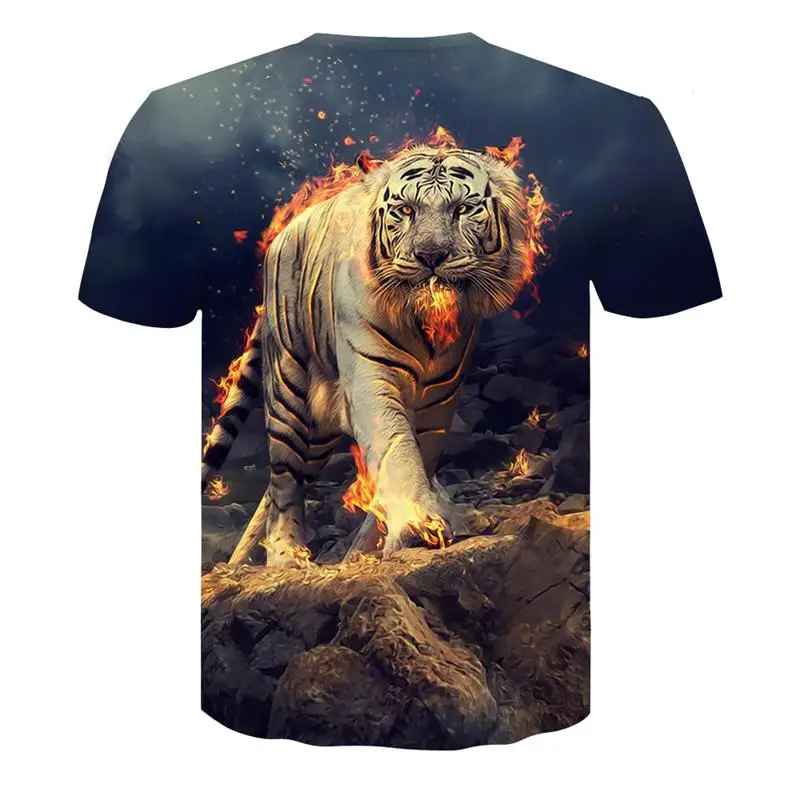 2018 New Tiger T shirt Animal 3d T-shirt Punk Print Shirts Gothic Fashion Mens Clothing Funny Tshirt Men Short Sleeve Skull tee 2018 New Tiger T shirt Animal 3d T-shirt Punk Print Shirts Gothic Fashion Mens Clothing Funny Tshirt Men Short Sleeve Skull tee