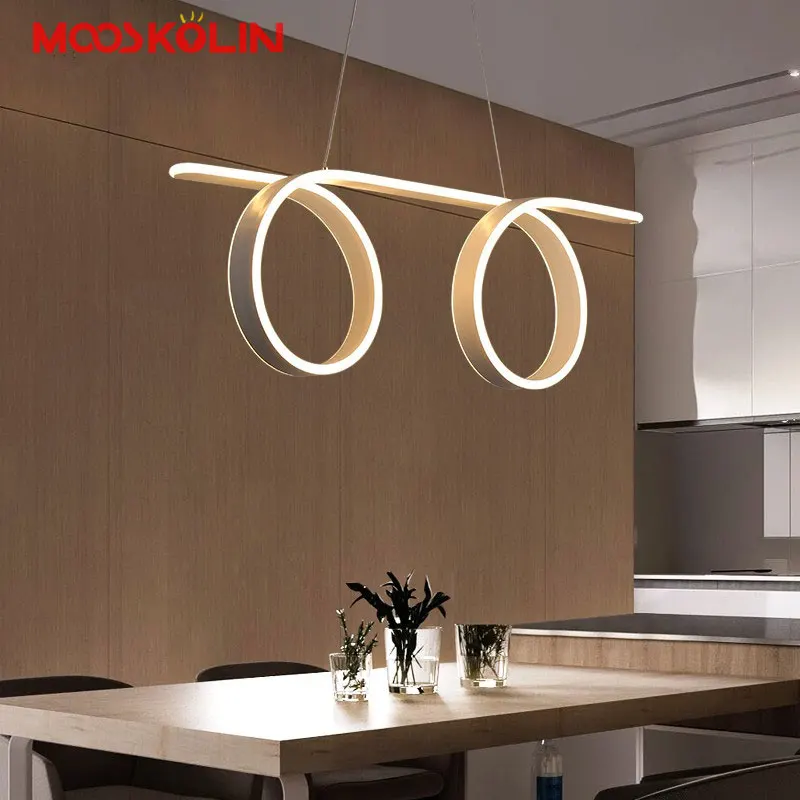

L70CM Modern led Pendant Lights for Kitchen Dining Room Living Room Suspension luminaire Hanging Black Pendant Lamp Fixtures