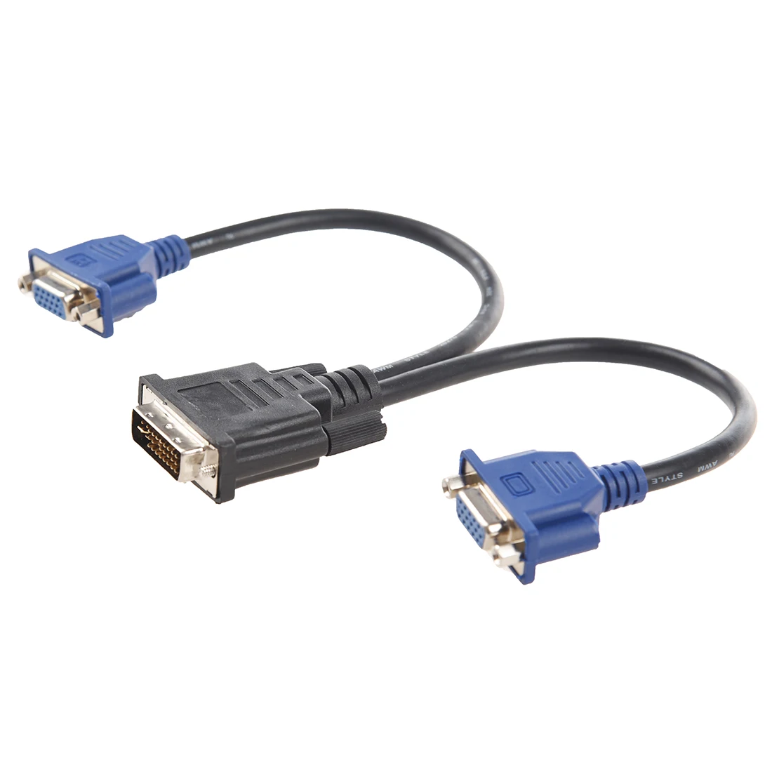 Brand New 24+5 pin DVI I Male to Dual VGA Female 15 Pin Video Cable Adapterin VGA Cables from