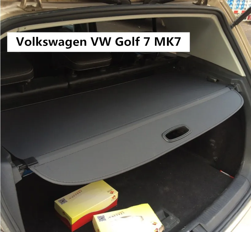 

Rear Trunk Security Shield Cargo Cover For Volkswagen VW Golf 7 MK7 2014 2015 2016 2017 2018 2019 High Qualit Auto Accessories