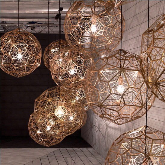 American Round Ball Droplight Silver Gold Copper European American Round Ball Droplight Silver Gold Copper European Pendant Lights Fixture Home Indoor Lighting Restaurant Lamp In From