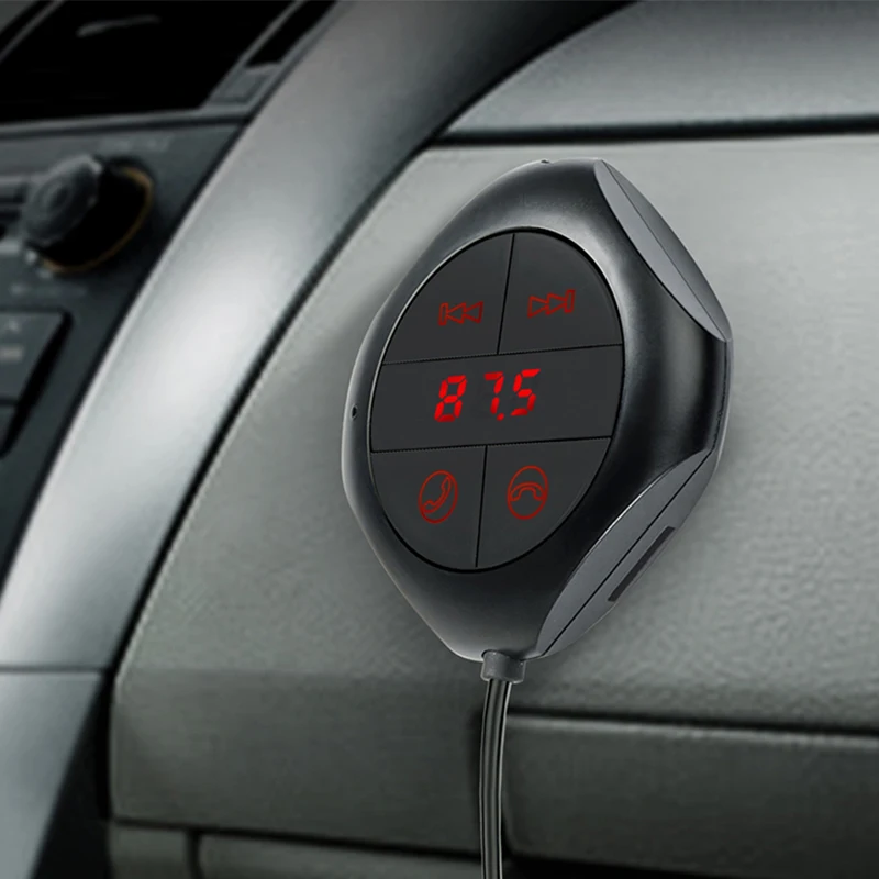 Автомобильное зарядное устройство с функцией быстрой зарядки, Bluetooth, fm-передатчик, два порта usb, автомобильное зарядное устройство, fm-модулятор, музыкальный плеер, автомобильная зажигалка, аксессуары для Handfree