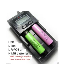 Литий-ионный LiFePO4 или nimh аккумулятор ЖК-дисплей емкость эталоном Зарядное устройство 18650 AAA AA