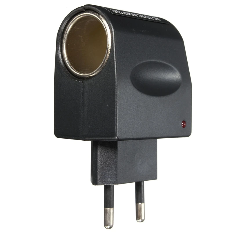 New Stylish EU US Plug 220V AC to 12V DC Car Cigarette Lighter Wall Power Socket