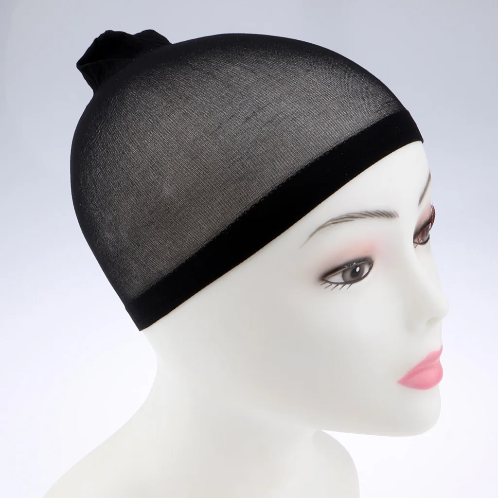 100Pcs Wholesale Breathable Black Spandex Dome Cap Mesh Hair Net for Making Wigs Snood Stretchy Wig Cap 5 100Pcs Wholesale Breathable Black Spandex Dome Cap Mesh Hair Net for Making Wigs Snood Stretchy Wig Cap 5