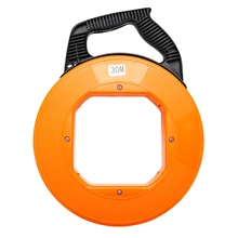 Портативный 30 м Стекловолоконная Рыбная лента рыболовный инструмент катушка Съемник трубопровод канал роддер Тяговый кабель Непроводящий кабель