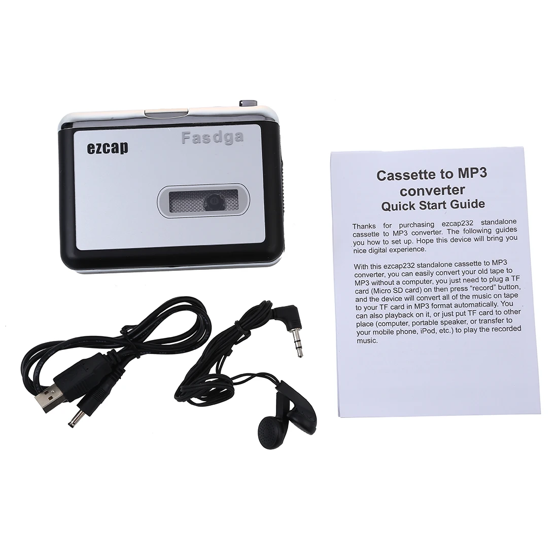 Горячая Fasdga USB аудио Кассетный захват конвертер DC 5 в ленты MP3 FT карта Walkman