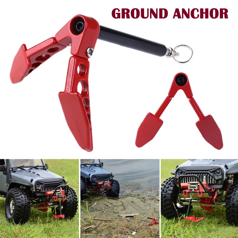 

Metal Foldable Winch Anchor Earth for 1/10 Axial SCX10 Tamiya CC01 RC4WD D90 D110 RC Crawler Car BM88