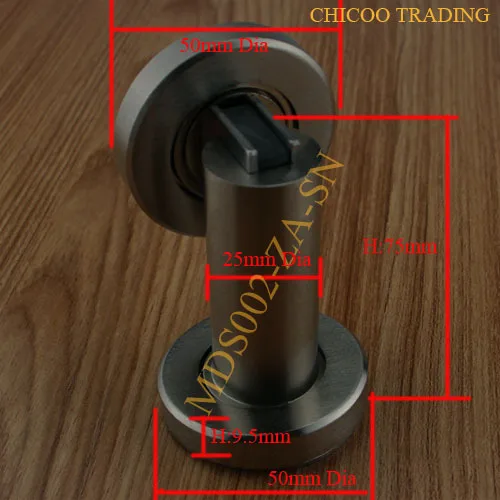 Цинковый сплав атласный никель ограничитель открывания двери с магнитом держатель безопасности ловли двери 75 мм высота