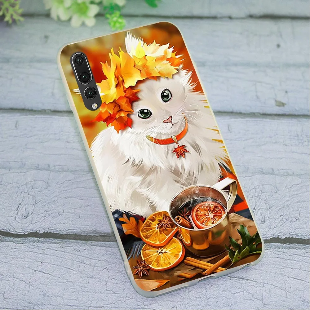 

Case for Huawei Honor 8 Lite Black Cat Staring Eye Phone Cover for 8C 7C 9 10 Note Y6 2018 Y7 Y9 Nove 3 3i 6A 7A 7X Pro